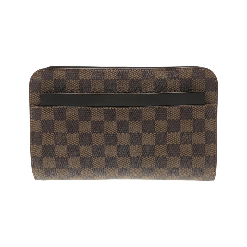 LOUIS VUITTON Authentic Brown Damier Clutch Bag